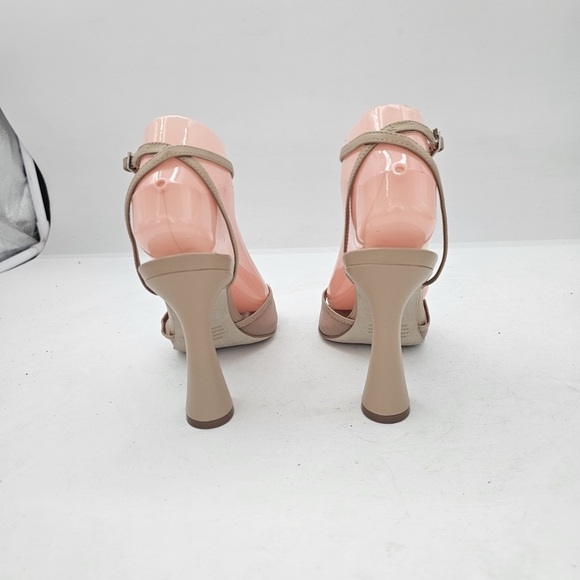 Steve Madden Beki Strappy Mesh Ankle Strap Sandals Natural Beige Size 7.5 Chic H - Picture 6 of 11